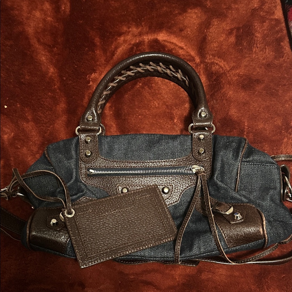 Balenciaga Black and Brown Interior Bag